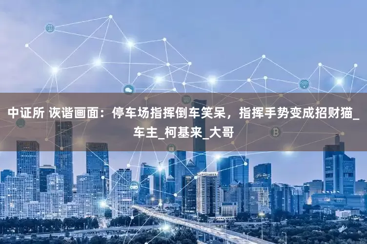 中证所 诙谐画面：停车场指挥倒车笑呆，指挥手势变成招财猫_车主_柯基来_大哥